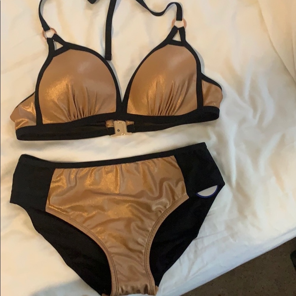 Black and Gold Bikini